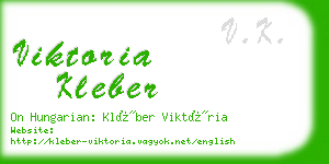 viktoria kleber business card